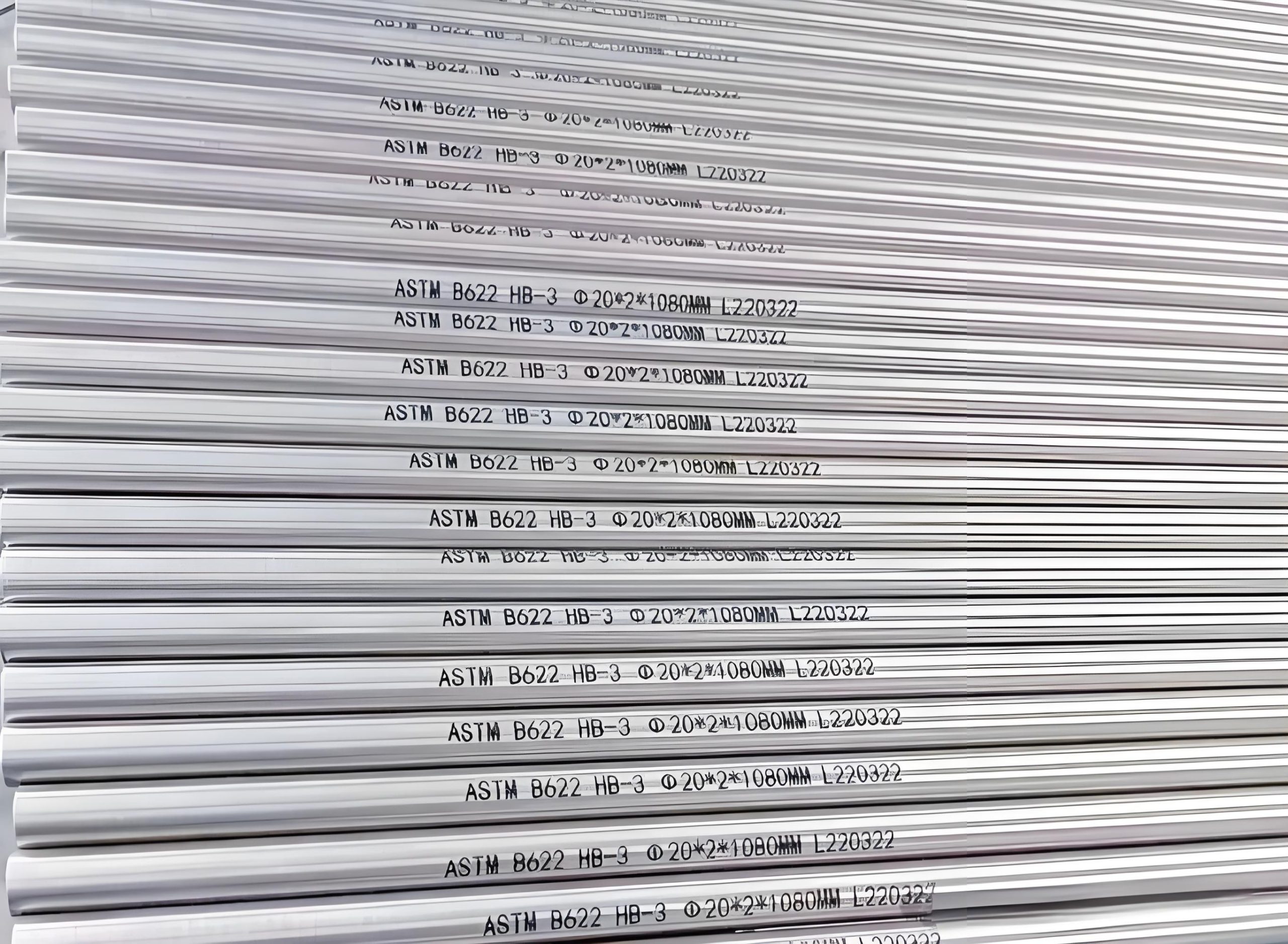 Hastelloy B-3 Seamless Tube,20×2×1080,ASTM B622 Standard