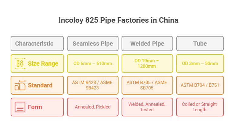 Incoloy 825 Pipe Factory in China