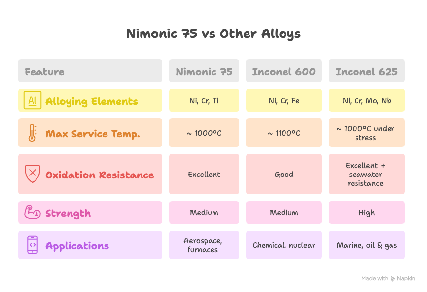 nimonic 75 sheet factories