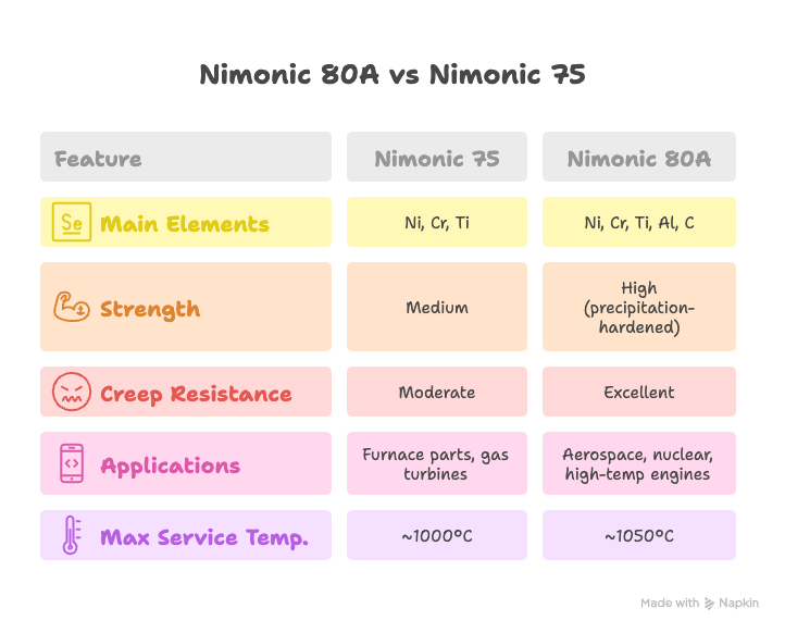 nimonic 80a manufacturer