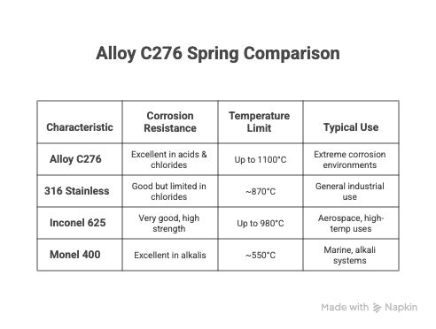 Custom Alloy C276 Springs for Corrosion-Resistant Applications 2 Custom Alloy C276 Springs for Corrosion-Resistant Applications