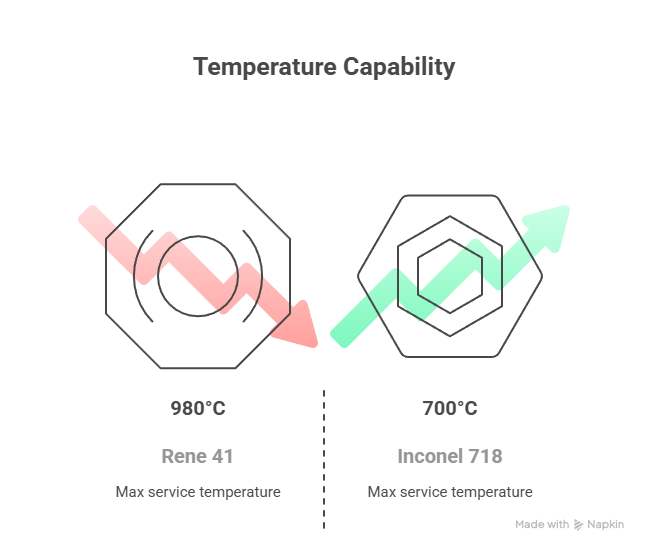Rene 41 vs Inconel 718