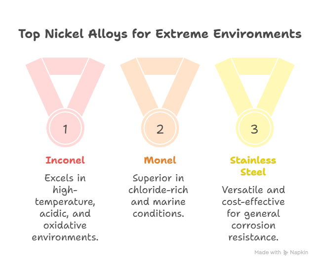 모넬 대 인코넬: 주요 차이점, 속성, 응용 분야 및 비용 분석 1 모넬 대 인코넬: 주요 차이점, 속성, 애플리케이션 및 비용 분석