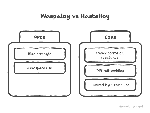 Waspaloy vs Hastelloy : Comparaison des superalliages à haute performance