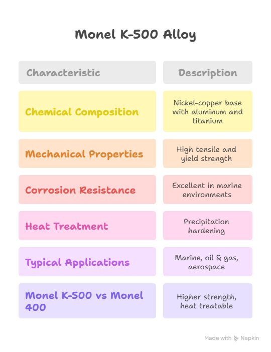 O que é o Monel K-500?