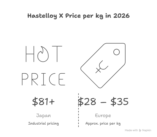 Hastelloy X Price per kg in 2026 1 Hastelloy X Price per kg in 2026